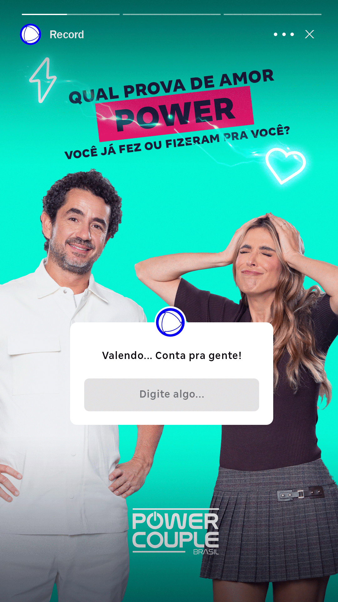 Case Ivoire — quiz Qual Prova de Amor Power